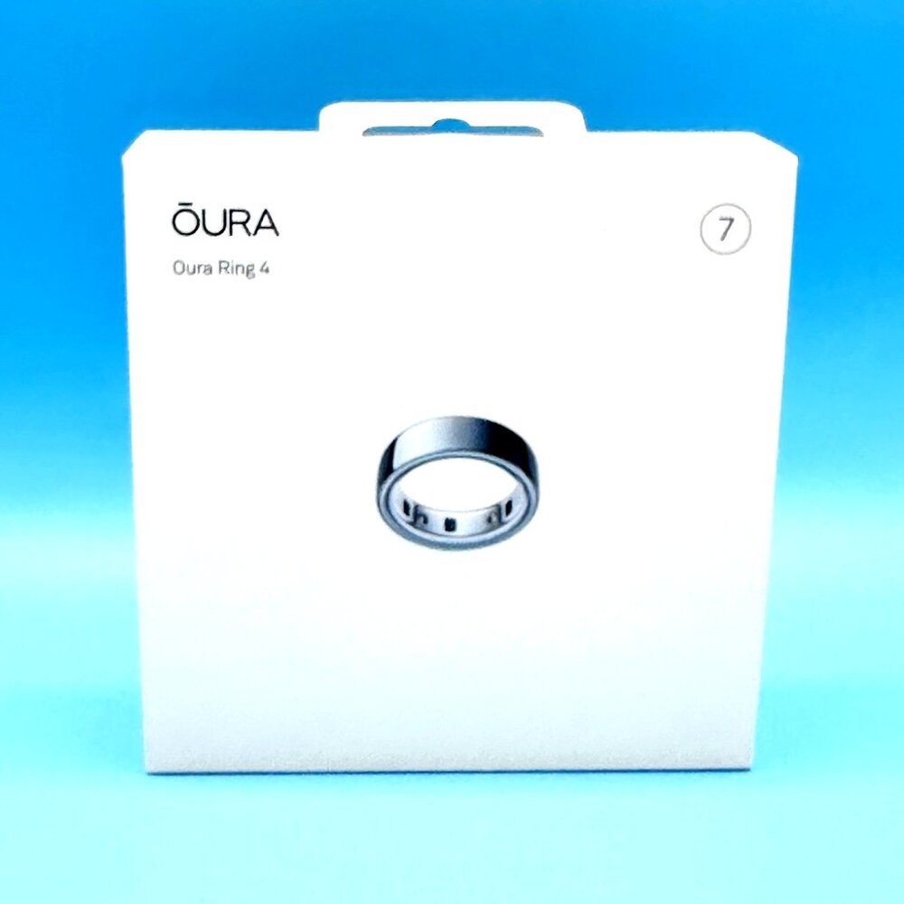 Oura Ring 4 - Smart Ring (Gen 4) - Silver - Size 7 - New and Sealed